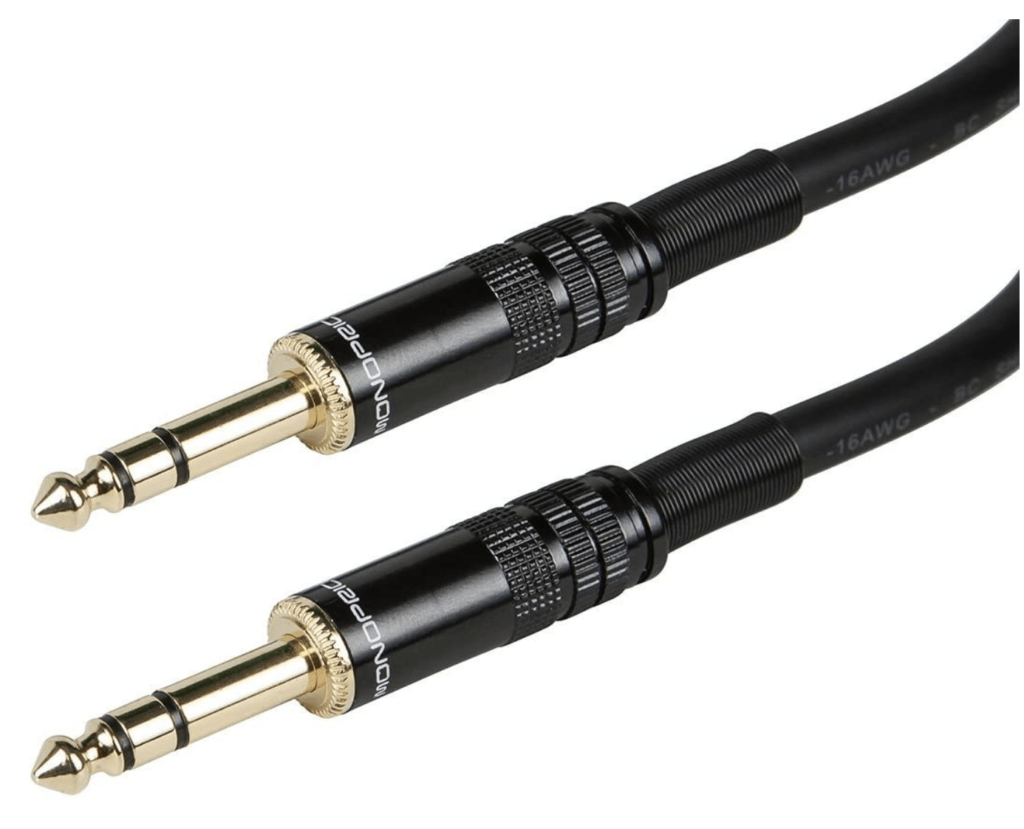 Cable to connect guitar to audio interface 